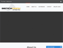 Tablet Screenshot of benchmarkhelmets.com